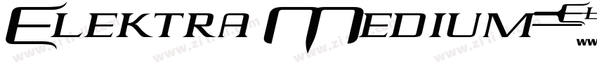 Elektra Medium字体转换
